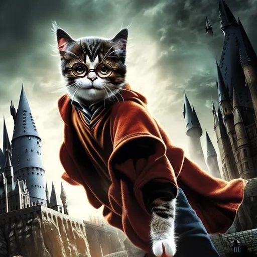 Prompt: harry potter cat
