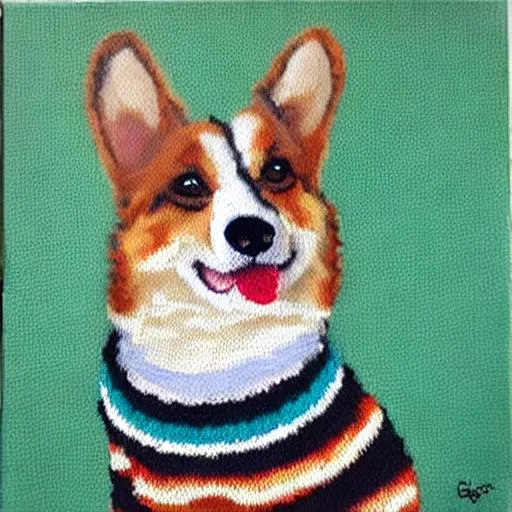 Corgi on sale knit sweater