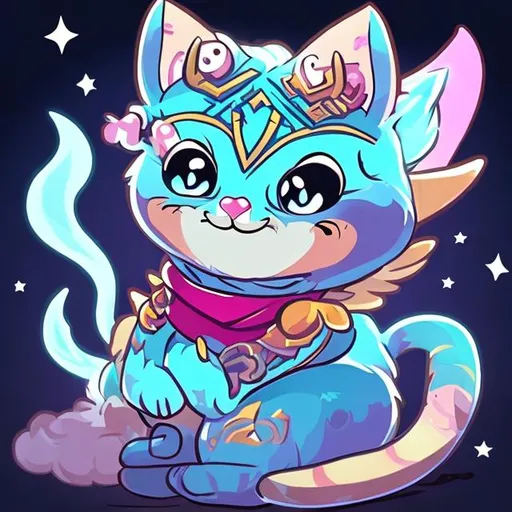 Prompt: Wish cat(cool mythical)