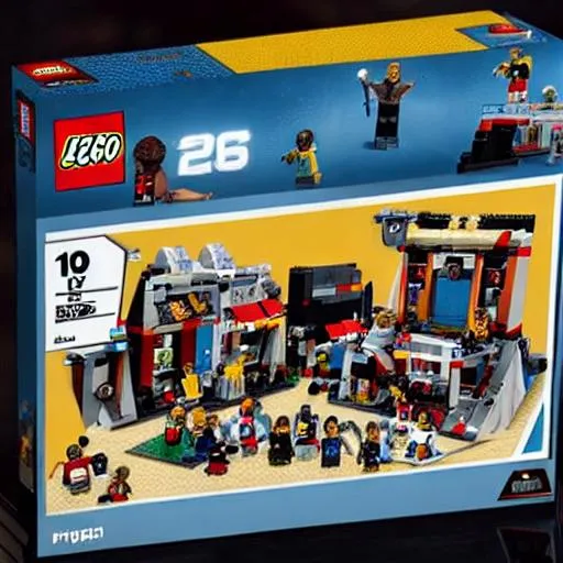 Prompt: wwe lego set