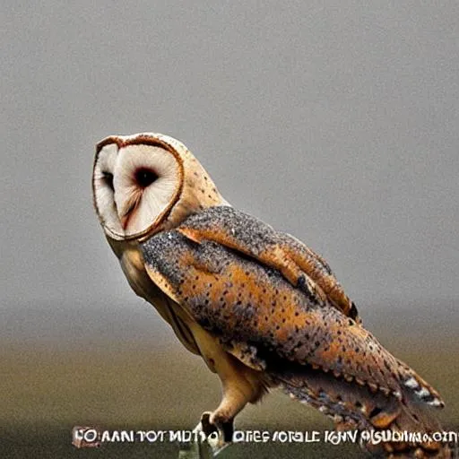 Prompt: majestic barn owl 
