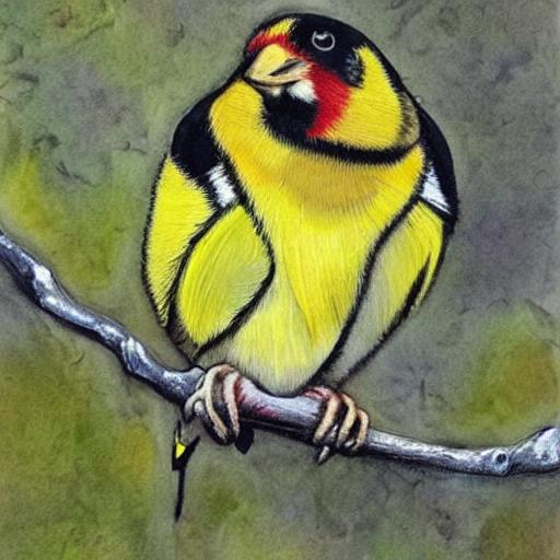 Beautiful Painting Of A Goldfinch OpenArt   Image 8 FFpUMV 1681728964468 Raw 