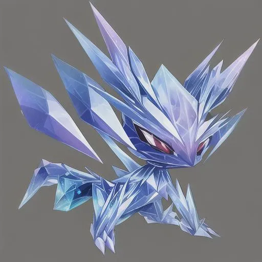 Prompt: Low Poly Crystal Creature
