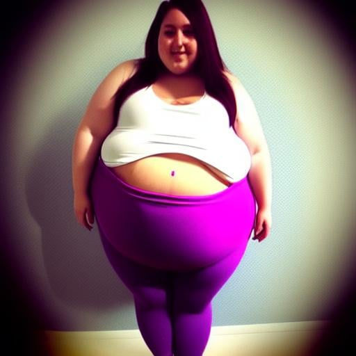 Big belly bulges, tight belly, tight leggings, fat