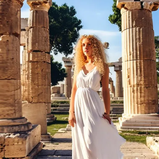 Short White Dress Greek style