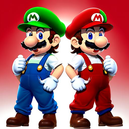 Mario and Luigi , the two brothers who are the prota... | OpenArt