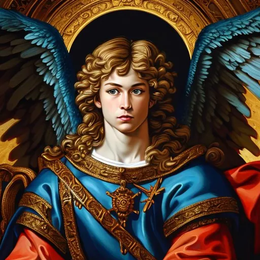 Prompt: Archangel Michael portrait, baroque artstyle