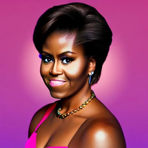 Highest quality picture of Michelle Obama wearing a