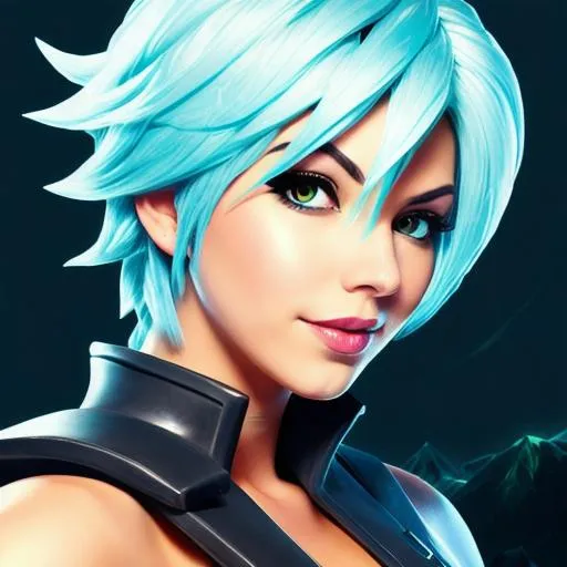 Prompt: Riven from league of legends profile picture, cartoon, high resolution