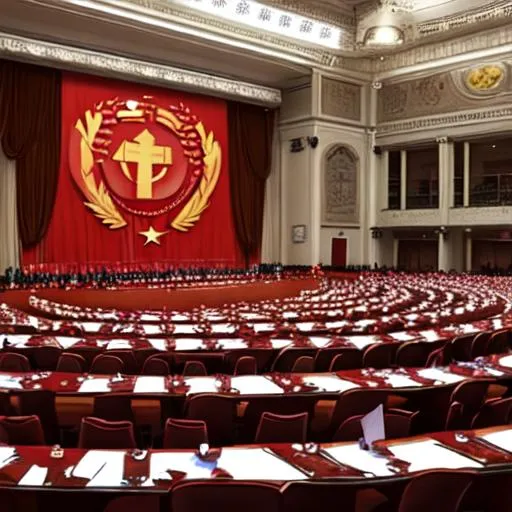 Prompt: communist party congress roman plenary session