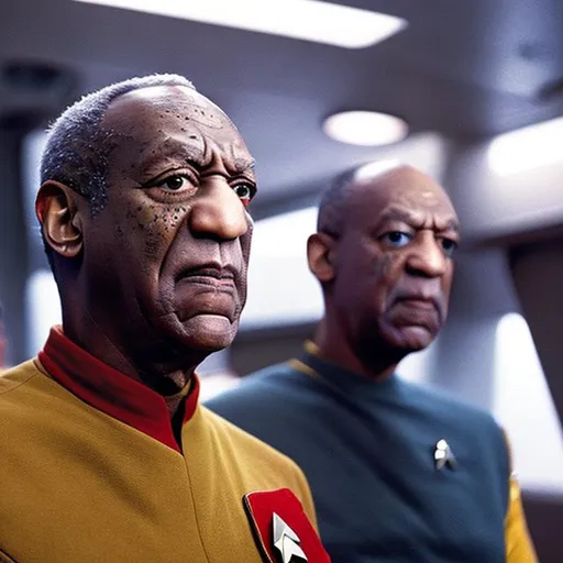 Prompt: Bill Cosby in a Starfleet uniform