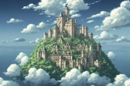Prompt: Castle in the sky