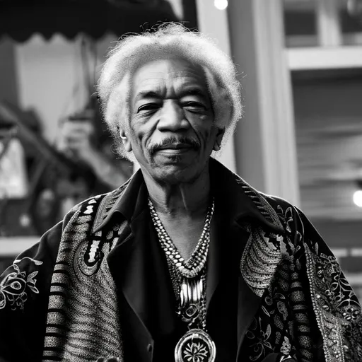 Prompt: elderly Jimi Hendrix

