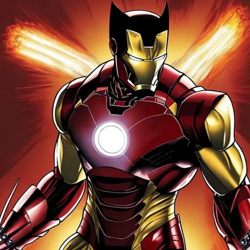 Prompt: Wolverine Fused With Iron Man
