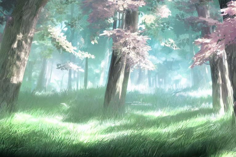 a hd pc doodle wallpaper which has a forest and skya... | OpenArt