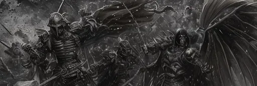 Prompt: HDR, professional, 8k, best version, masterpiece,faceless samurais fighting in the war with black armor black full face helmet black katana standing in the rain Dark art, giant hellish dragons, artstation, hyperdetailed intricately detailed , unreal engine, other wordly, intricate detail, dark colors, 8k, masterpiece, heavy strokes, doom eternal, standing