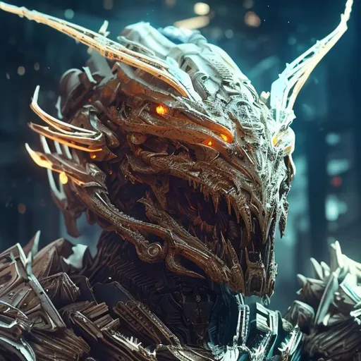 Prompt: show face, an intricate man exoskeleton, white mate & gold armor, pale skins, juicy, futuristic mecha armor, LED body, juicy, tron, 3d, Splash art, front, epic Instagram, artstation, hyperdetailed intricately detailed, intricately detailed full helmet, unreal engine, fantastical, intricate detail, the corrupted Dragon Aspect, splash screen, Deathwing, complementary colors, Sci-fi concept art, 8k, heavy strokes, splash arts, full height, full body,