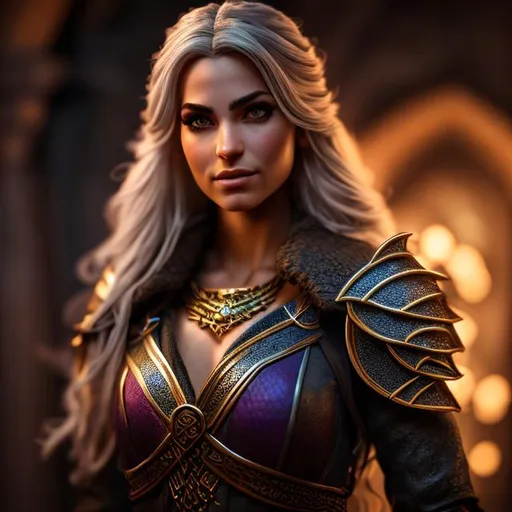 Prompt: Create a photograph of a character from the Dungeons and Dragon game,  female, extremely detailed environment, detailed background, intricate, detailed skin, natural colors , professionally color graded, photo realism, 8k, moody lighting, david tenant