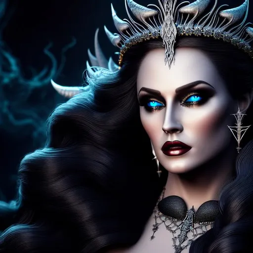 Portrait of Goddess of Death, a beautiful woman in a... | OpenArt