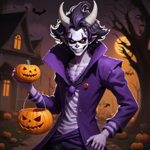 Prompt: Gamzee Makara trick or treating