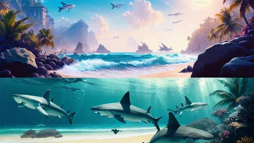 Prompt: Sharks Lounging on a beach, Epic cinematic brilliant stunning intricate meticulously detailed dramatic atmospheric maximalist digital matte painting head and shoulders portrait, 8k resolution concept art portrait by Greg Rutkowski, Artgerm, WLOP, Alphonse Mucha dynamic lighting hyperdetailed intricately detailed Splash art trending on Artstation triadic colors Unreal Engine 5 volumetric lighting