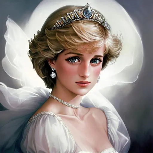portrait of Princess Diana, dreamy and ethereal, exp... | OpenArt
