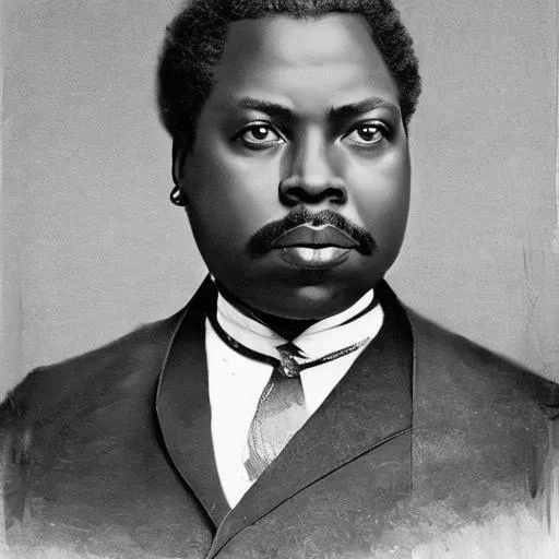 Prompt: /photorealistic portrait of marcus garvey