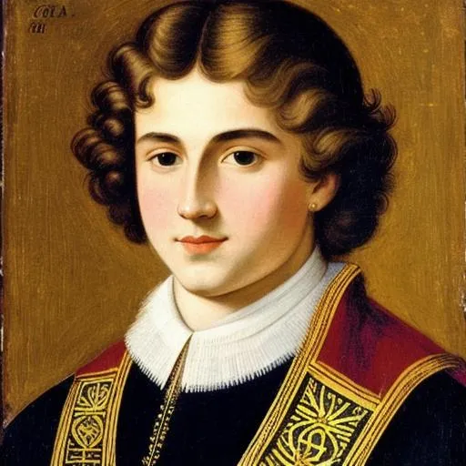 Prompt: portrait of a 10th-century French light-haired prince