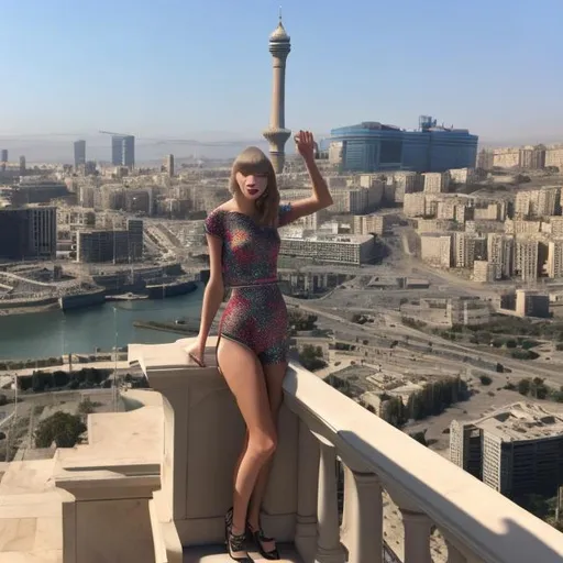 Prompt: Taylor Swift in Baku Azerbaijan 