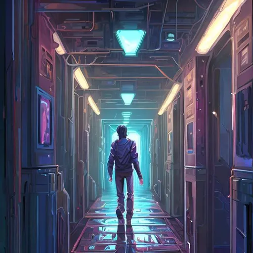 Prompt: classic 'Among Us' art style.  {{{{highest quality concept art masterpiece}}}} , space ship hallway interior, 
Among Us hallway, digital drawing oil painting, 128k UHD HDR, Holographic background, hyperrealistic intricate, (HDR, UHD, 64k, best quality, RAW photograph, best quality, masterpiece:1.5,Ultra realistic high definition .  {{{{highest quality concept art masterpiece}}}} digital drawing oil painting, 128k UHD HDR, hyperrealistic intricate. Unreal engine 5