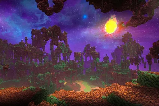 Prompt: nether world