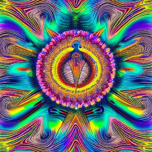 Prompt: Goose psychedelic