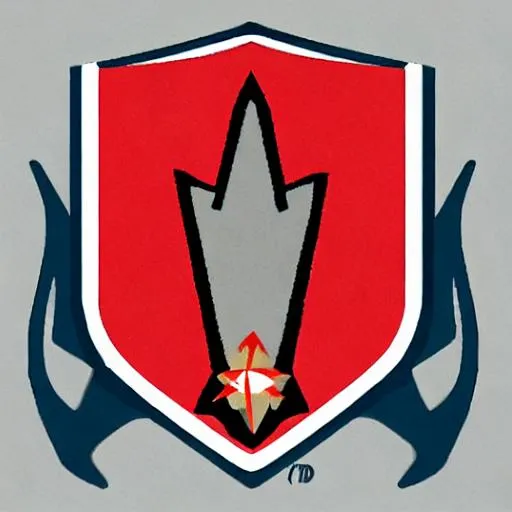 Prompt: Fighter Squadron insignia for a squadron named "Fighting Raxshir", photorealistic