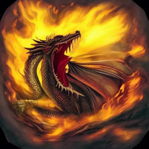 Dragon Breathing Fire 