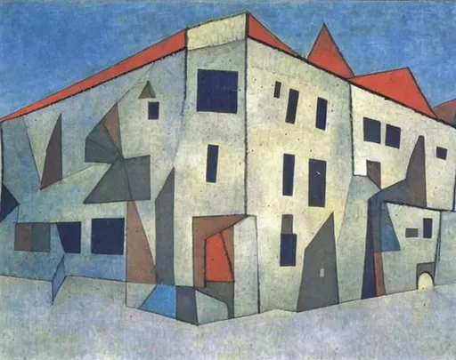 Prompt: building, Paul Klee