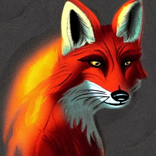 Prompt: demon fox