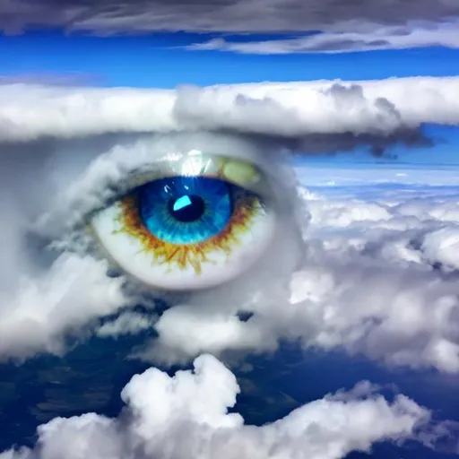 Prompt: Eye in the clouds
