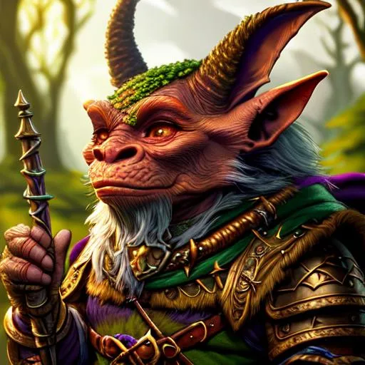 Prompt: fantasy, medieval, rpg, D&D, UHD, 8k, high quality, Very detailed, full view of an goblin