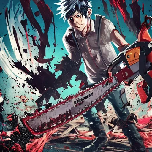 Prompt: Chainsaw man 