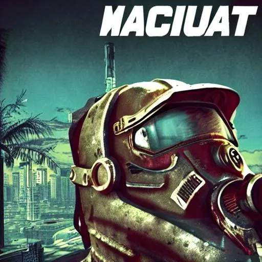 Prompt: Fallout Miami Cover art


