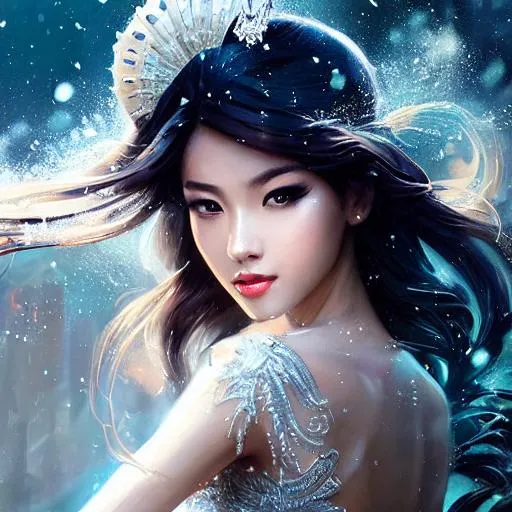 Prompt: splash art by Greg Rutkowski, hyper detailed perfect face, beautiful chinese martial art, full body, long legs, perfect body, high-resolution cute face, perfect proportions,smiling, intricate hyperdetailed hair, light makeup, sparkling, highly detailed, intricate hyperdetailed shining eyes, ethereal,elegant, exquisite, graceful, delicate, intricate, hopeful, HDR, UHD, high res, 64k, cinematic lighting, special effects, hd octane render, professional photograph, studio lighting, trending on artstation
