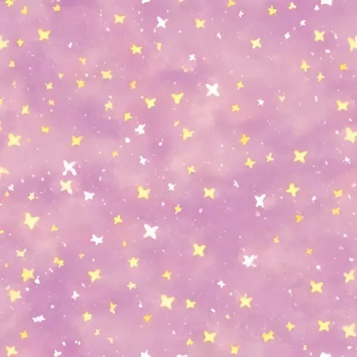 Prompt: watercolor cute colorful pastel pink small pretty star cartoon comic tiles pattern light background