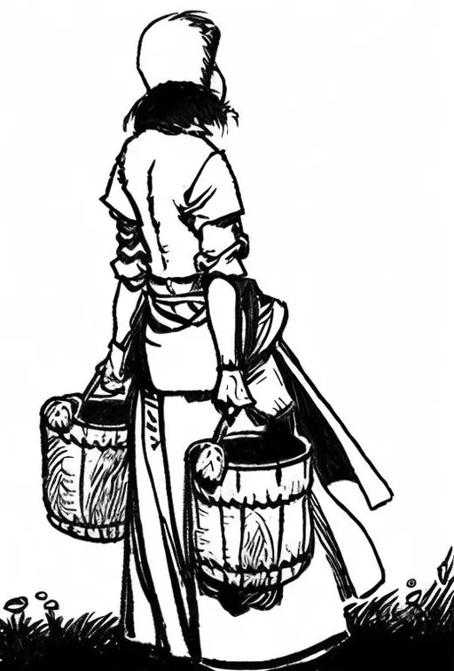 Prompt: Make me a PERSON in the style of oldschool dnd lineart. Make it look like it is hand drawn. Make sure it is black and white only