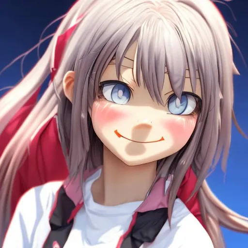 Smug Face Cute Anime Girl Gift For Otaku Fan