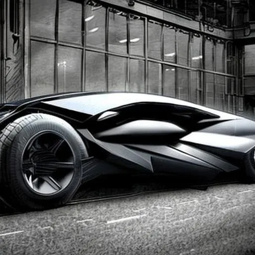 Prompt: Future Batmobile