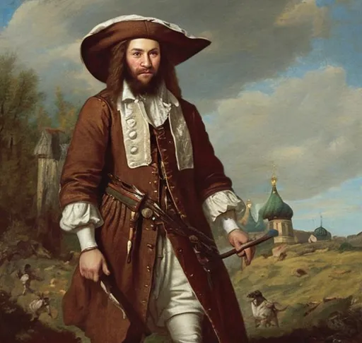 Prompt: 1710's Russian man 