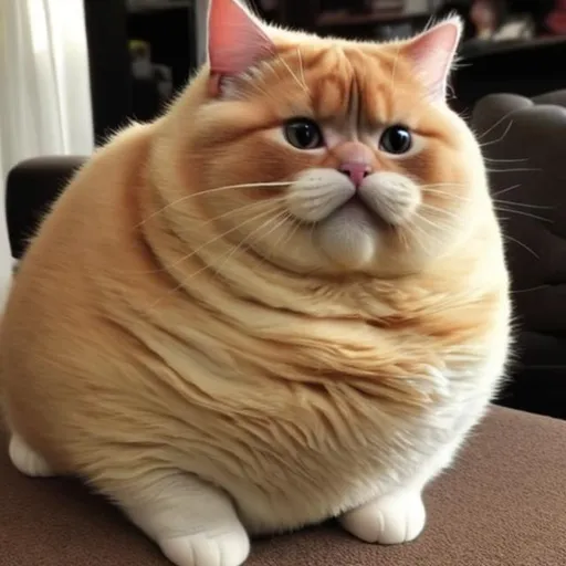 Prompt: extremely fat cat
