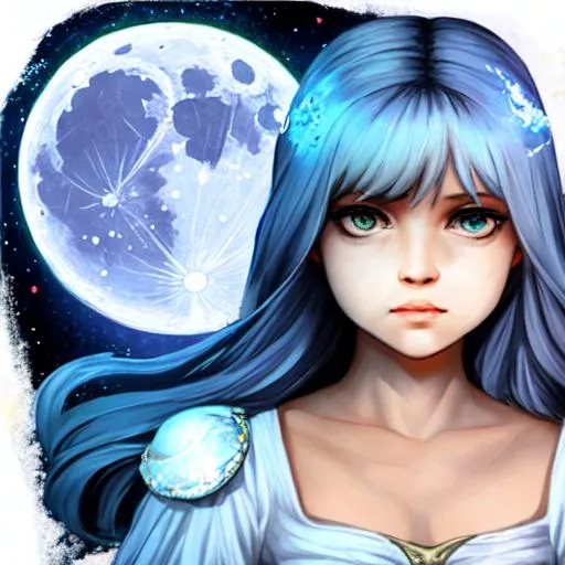Prompt: daughter of the moon 