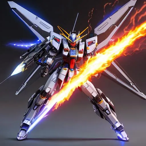 epic 3d Full body potrait Gundam with mecha Dimensio... | OpenArt