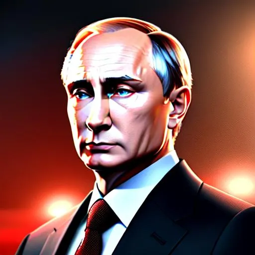 Prompt: Poster of Presindent Putin, masterpiece  with detailed face 4k, trending on artstation, octane render.